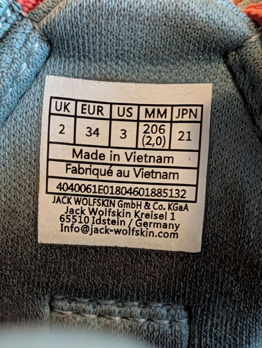 Детски сандали Jack Wolfskin, номер 24