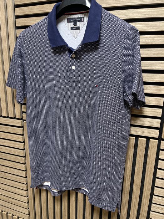 Tommy Hilfiger : Micro Print Polo Shirt - M/L Оригинал
