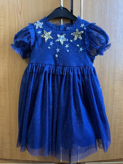 Rochie rochița Marks& Spencer 2 3 ani fetițe albastra roșie roz
