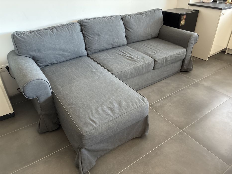 Canapea 3 locuri cu sezlong, extensibila