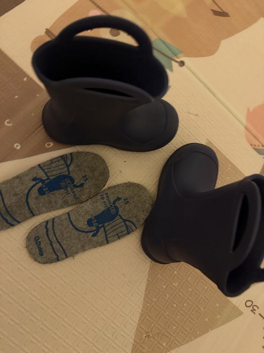 Cizmulite lejere de ploaie DDstep, barefoot nr 25