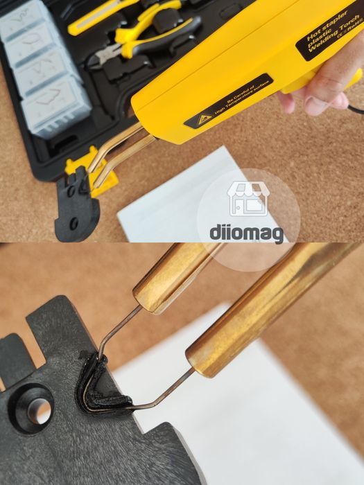 Kit pistol lipit plastic la cald multifuncțional DH-005 120W  400capse