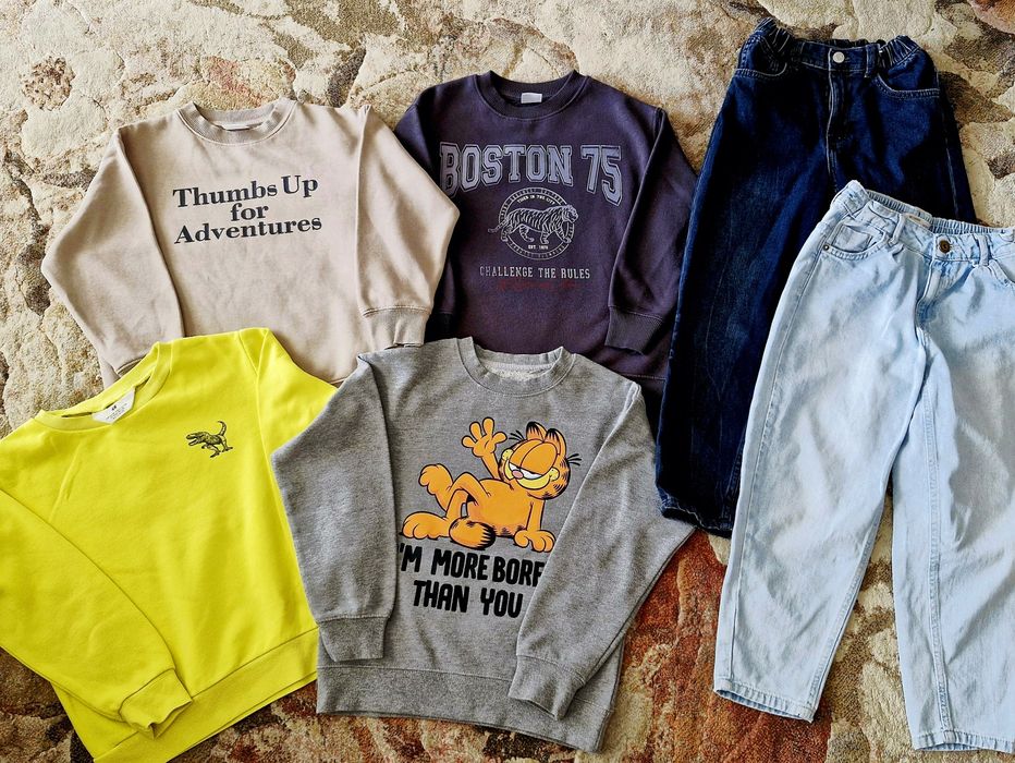 Set 4 bluze si 2 blugi baieti negociabil