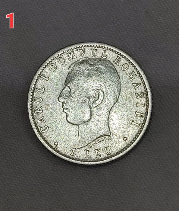 Moneda 1 leu 1906 Carol l bani vechi