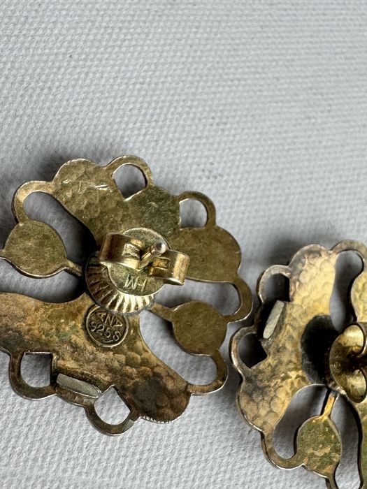 Cercei din argint si email scandinavi