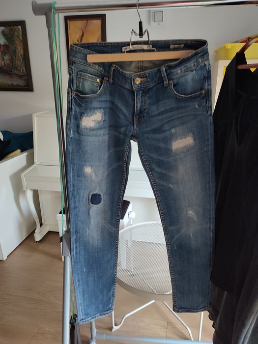 Blugi Zara patchwork marime 38 M