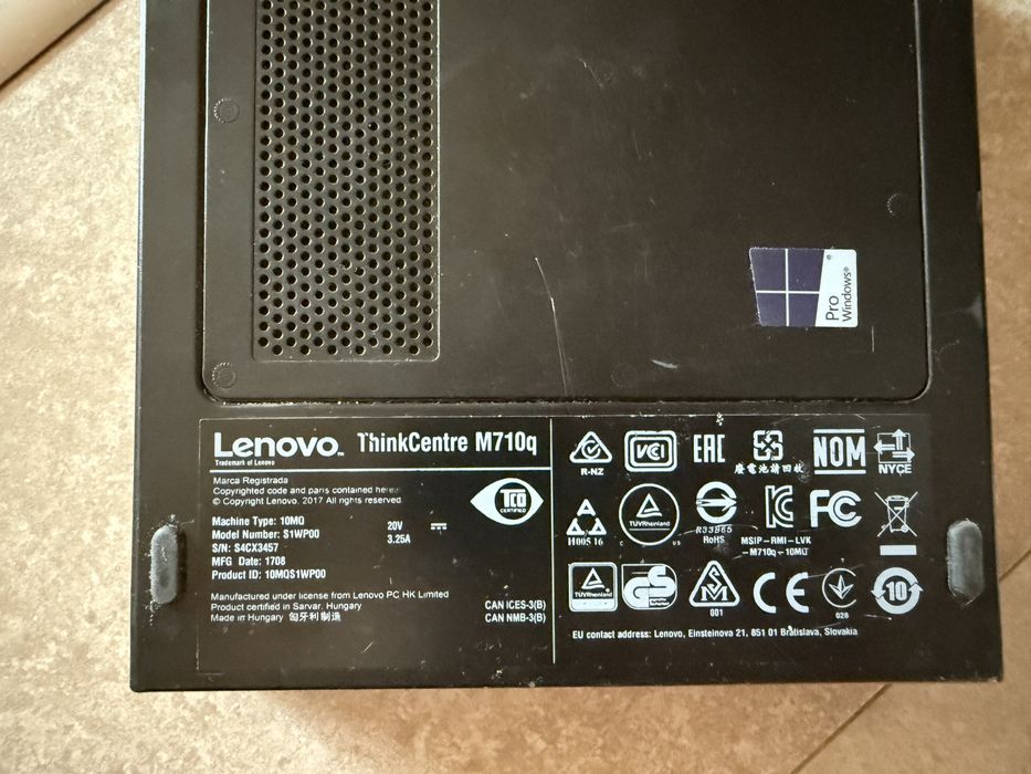 Mini PC sistem desktop Lenovo Thinkcenter M710Q