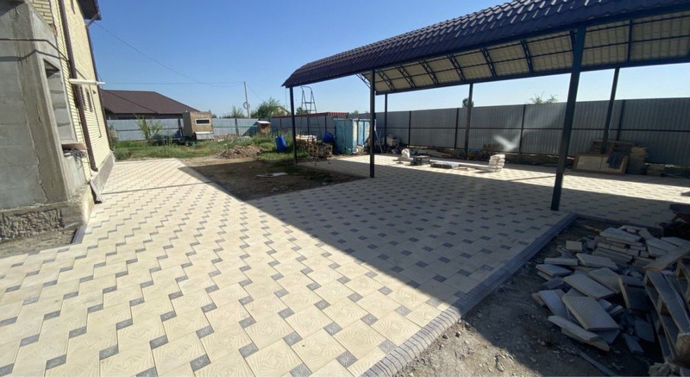 Укладка брусчатки