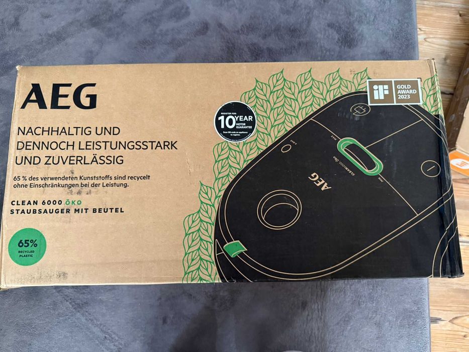 Aspirator cu sac AEG 6000 AB61C1OKO, putere mare de aspirare - SIGILAT