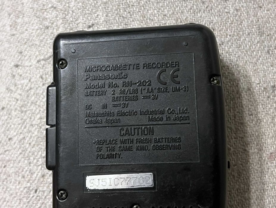 Panasonic RN 202 reportofon microcaseta Fast Playback functional