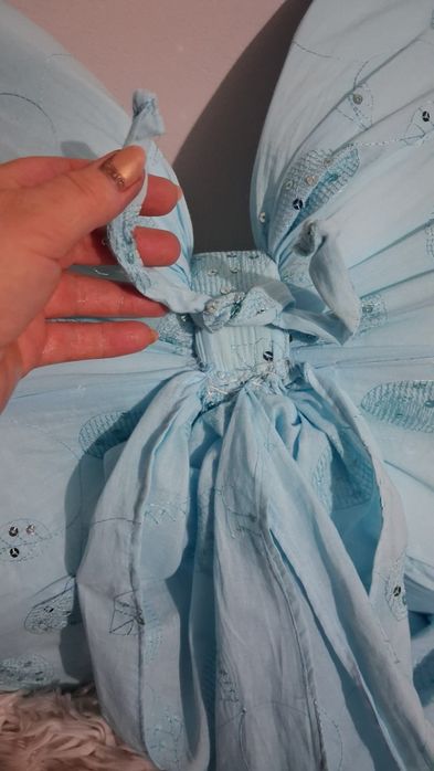 Funda mare bleu cu paiete!