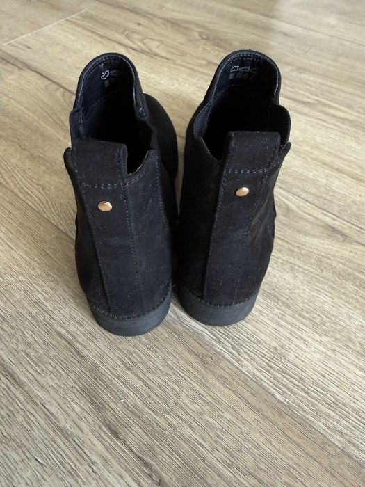 Botine dama piele intoarsa negre nr 35