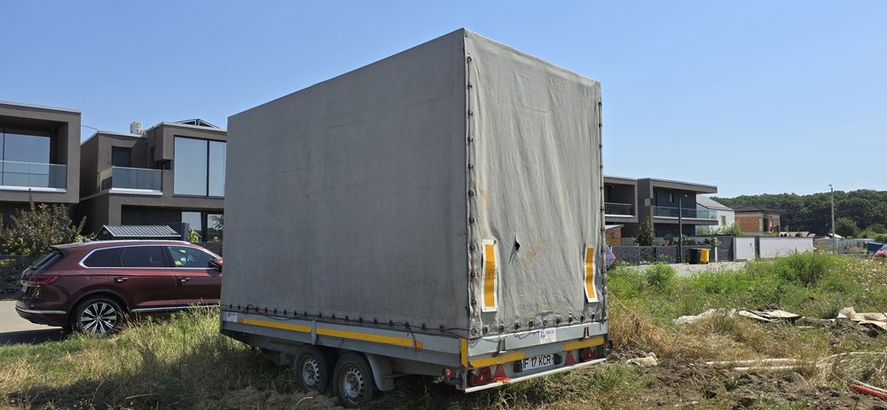 Remorcă pancar 2.7 t 4m x 2 m x2.3h interior