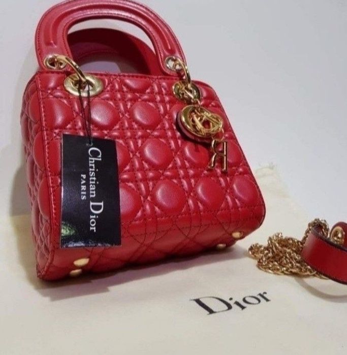 Genti mini model Lady, diverse nuanțe, accesorii metalice, saculet