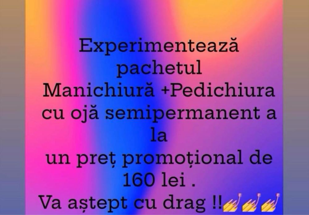 Manichiura cu gel si oja semipermanenta
