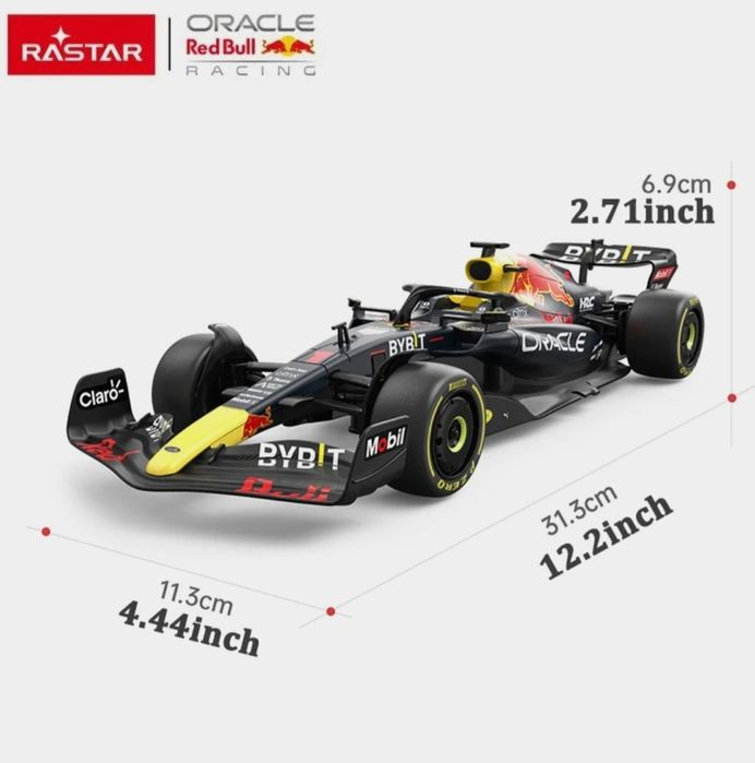 Радиоуправляемый автомобиль RASTAR Red Bull RB18 1:18 для взрослых