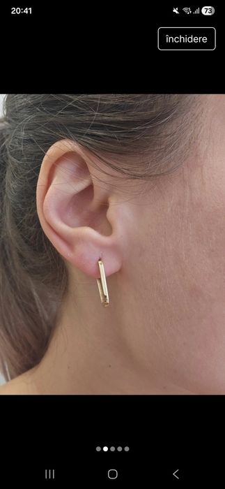 Cercei aur 14 k 585 superbi