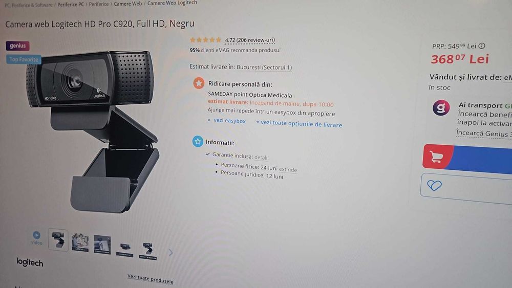 Logitech C920 ProHD FullHD 1080p,Videochat,Gaming,OBS,Jasmin