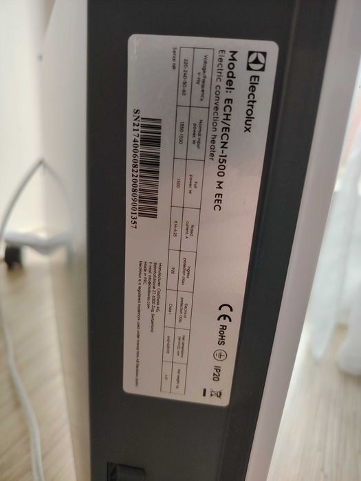 Конвектор Electrolux ECH/ECN-1500 M