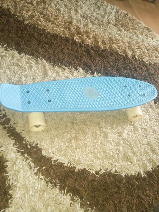 Mini skateboard plasti PLAY 500 albastru copii