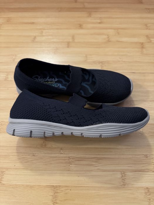 Adidasi balerini Skechers albastru