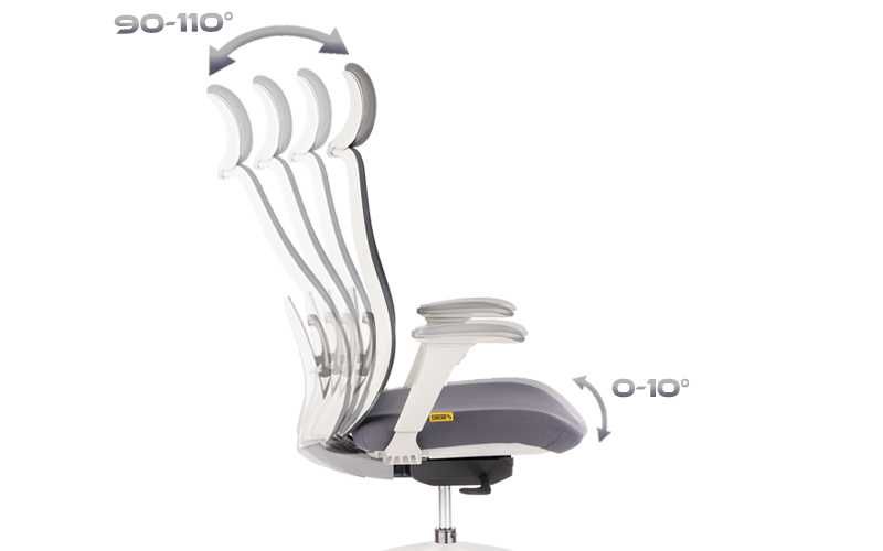 Ергономичен офис стол DARIO GREY ANTARES, СИВ, НОВ