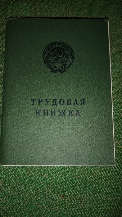 Вкладыш трудовой книжки.