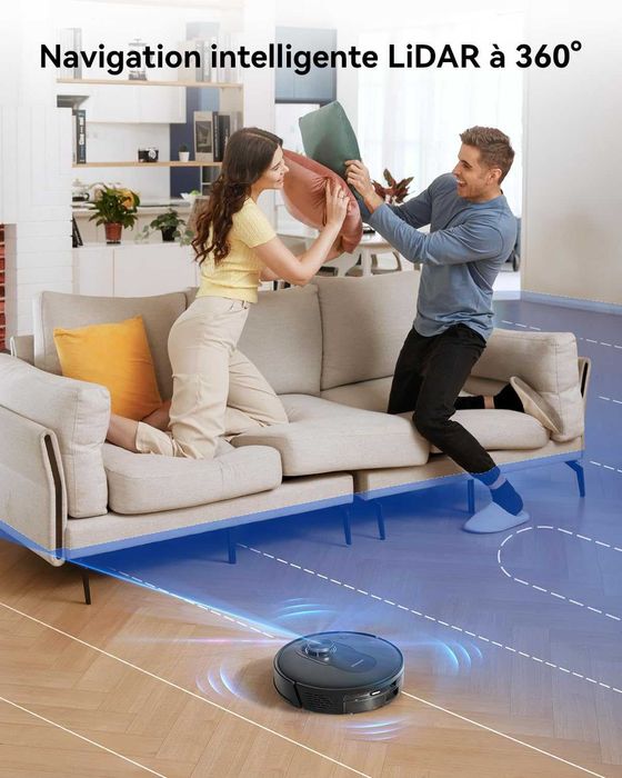 Прахосмукачка робот Proscenic Q8 за сухо и мокро почистване