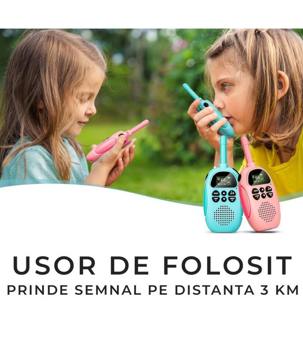 Комплект от 2 уоки токи станции за деца - С вградена батерия