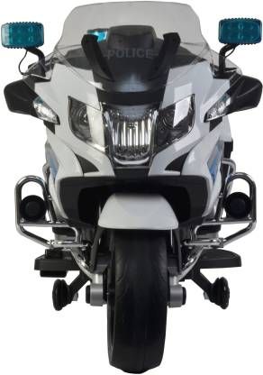 Motocicleta electrica Kinderauto POLICE BMW R1200 CU ROTI MOI #Alb