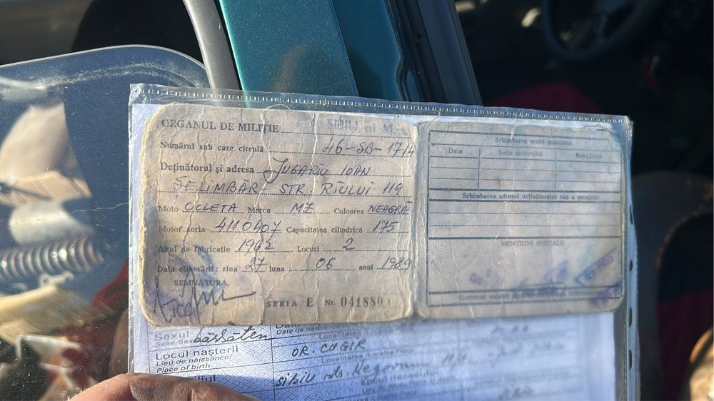 Vand schimb dezmembrez mz es 1962.