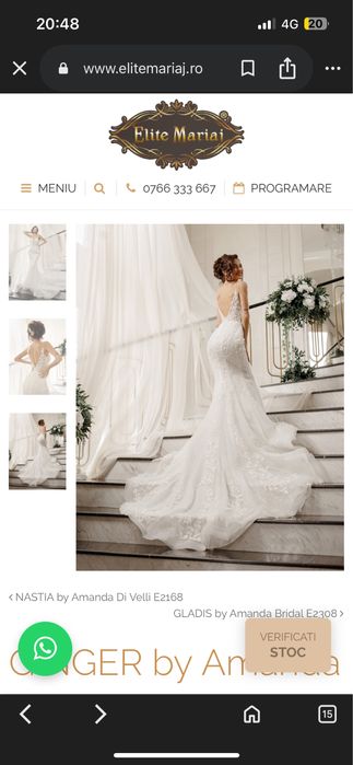 Rochie de mireasa Elite Mariaj, Xs-S