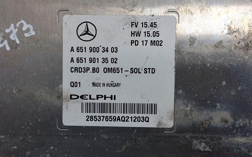 calculator ecu mercedes-benz sprinter (2009->) [906] 2.2 motorina 2017
