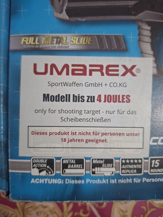 Pistol air soft Walther P 99 cu o putere de 4 Joules