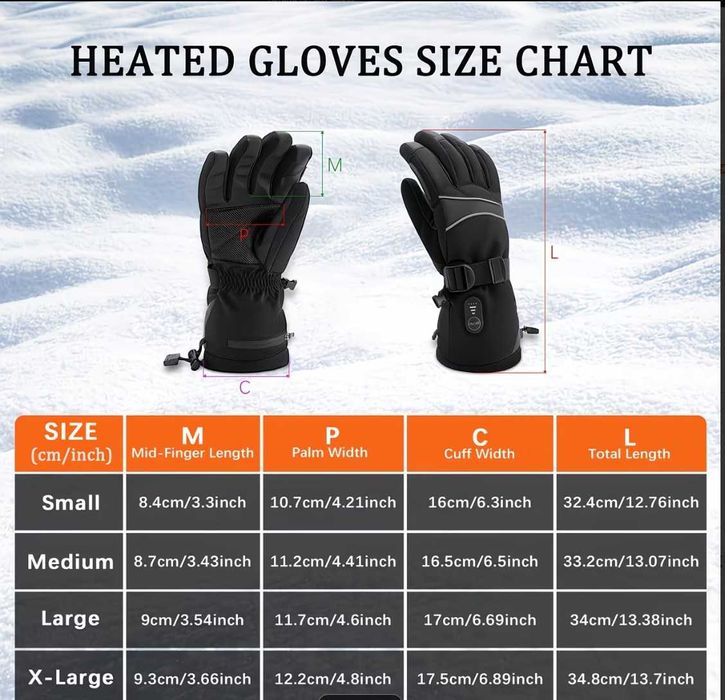 USB Heated Gloves powered by power bank / Ръкавици с подгрев