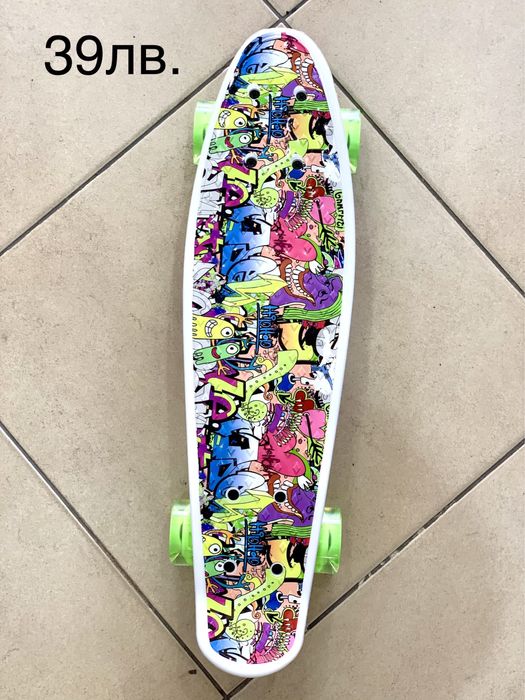 Пениборд принт /Pennyboard led/Скейтборд