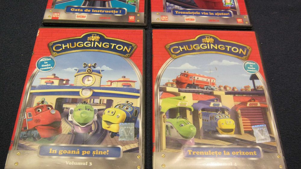 Lot 4 DVD originale /CHUGGINGTON/dublate in Lb.Romana.