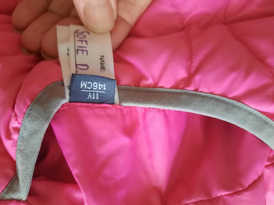 Страхотен пухен двулицев елек за момиче 146 см.