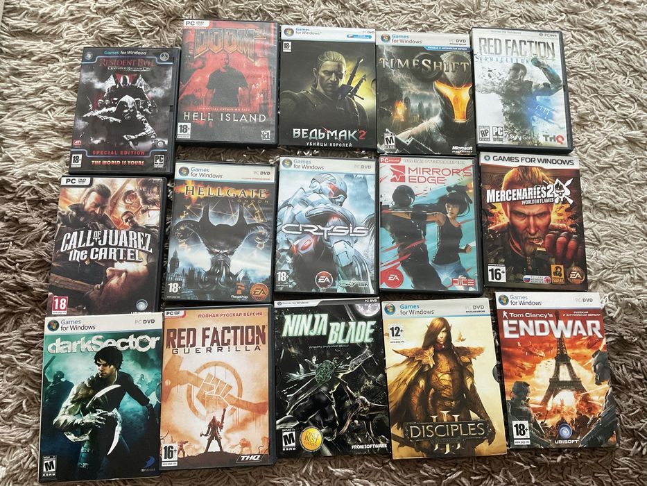Диски игры для ПК на компьютер