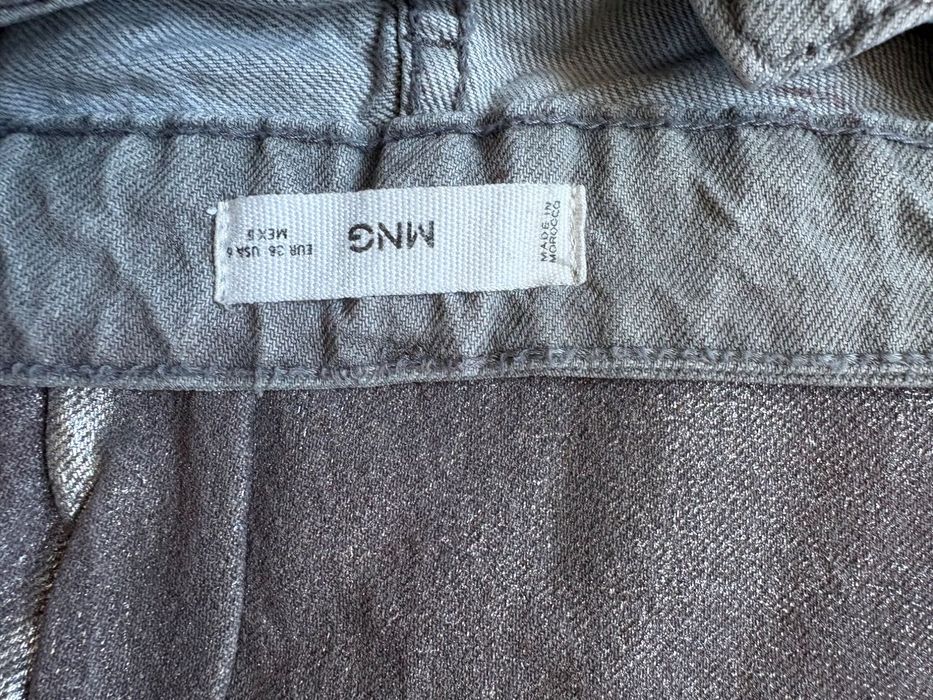 Сребристи дънки MANGO, размер 36.