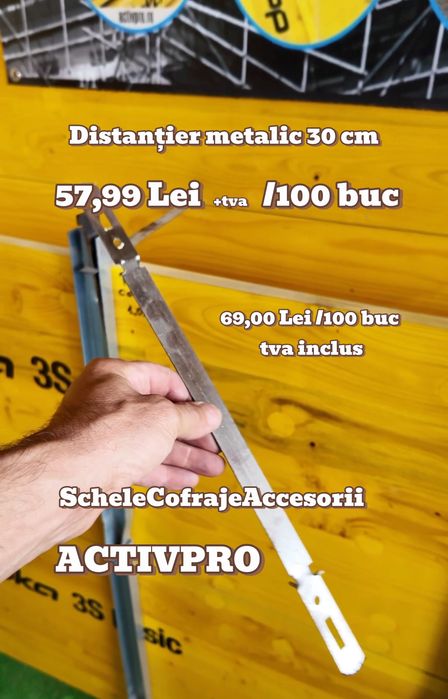 Cofraje Distantieri DOKA 25cm 54,62 lei + TVA