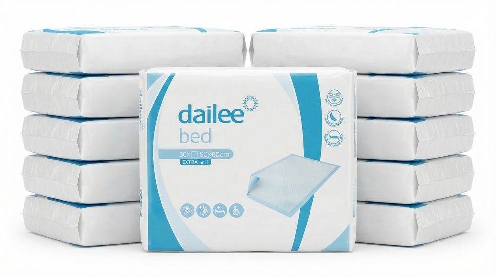 Одноразовые пелёнки Dailee Bed 90x60
