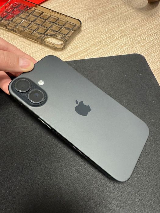 Apple iphone 16, black, 128 gb