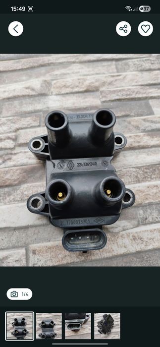 Bobină de inducție Renault Modus 1.2 benzină