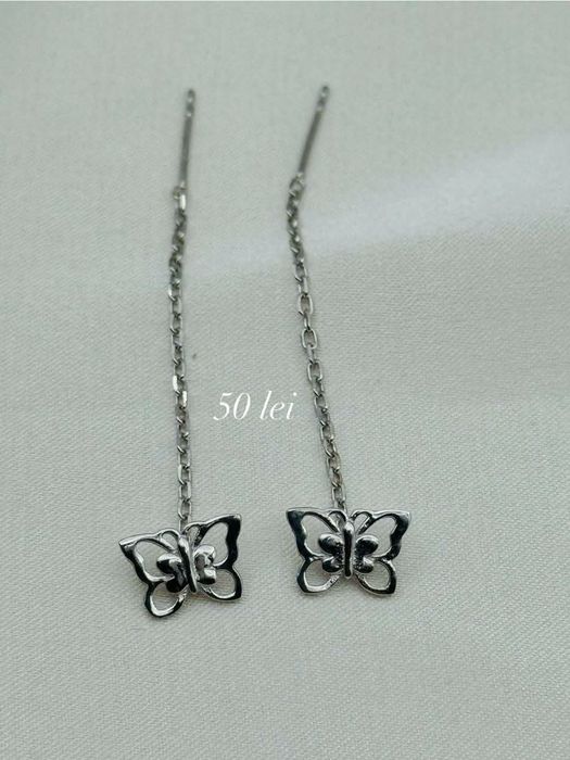 Cercei argint cu fir