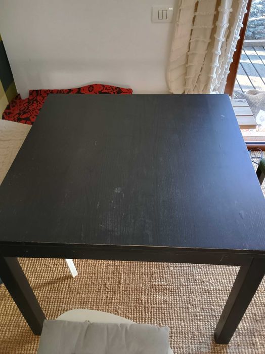 Masa extensibila Ikea Bjursta 90x90 extinsa 90x129/168