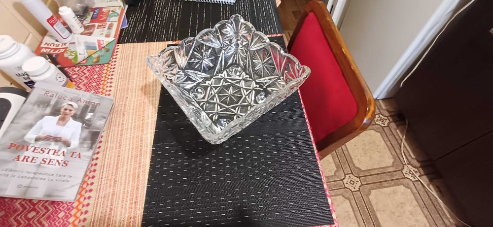 Fructiera 20.5 cm cristal Bohemia