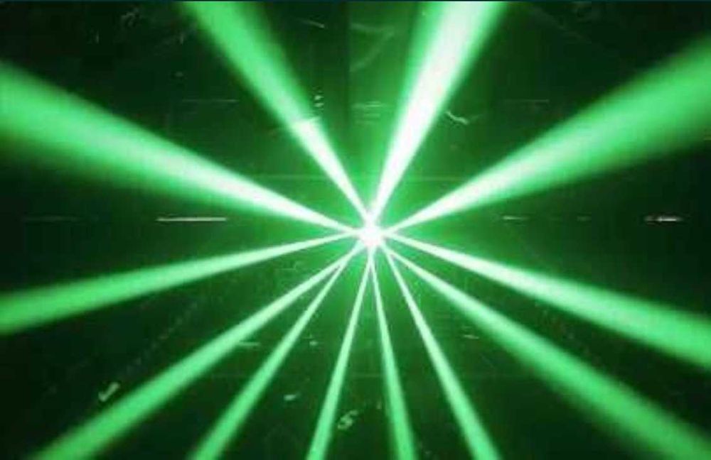 Moving Head Led Bee Eye 90W Beam Wash + Laser RGBW Sigilate