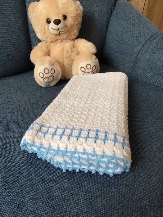 10 лв ПРОМОЦИЯ!:НОВА бебешка плетена пелена 70/70 см