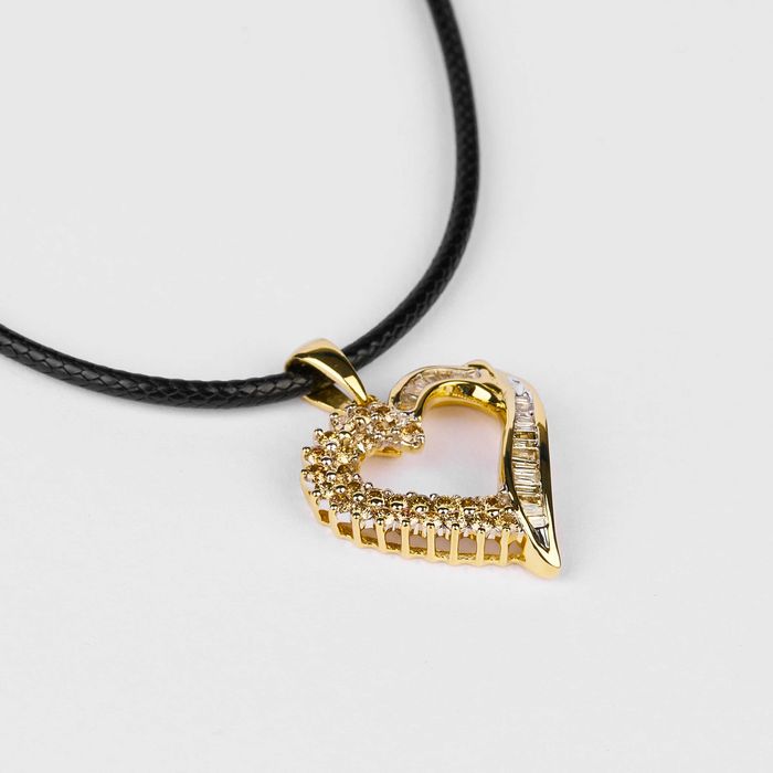 Colier Cu Pandant Din Aur De 14 K Cu Diamante Naturale-cu certificat